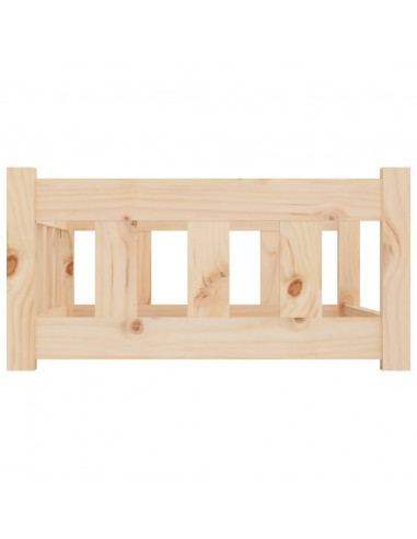 Cuccia per Cani 75,5x55,5x28 cm in Legno Massello di Pino