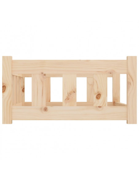 Cuccia per Cani 75,5x55,5x28 cm in Legno Massello di Pino