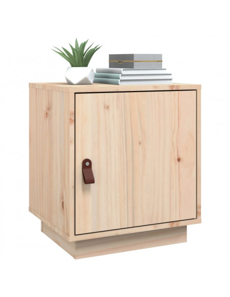 Comodini Grigio 2 pz 40x34x45 cm in Legno Massello di Pino