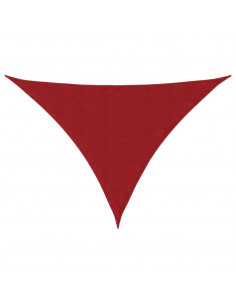 Parasole a Vela Oxford Triangolare 5x7x7 m Rosso