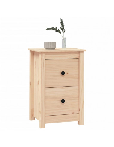 Comodini 2 pz 40x35x61,5 cm in Legno Massello di Pino