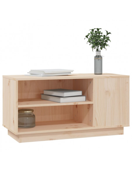 Mobile Porta TV 80x35x40,5 cm in Legno Massello di Pino