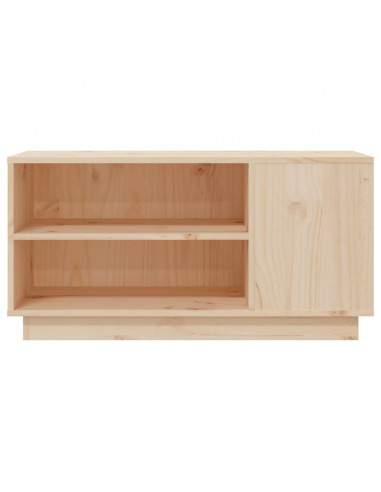 Mobile Porta TV 80x35x40,5 cm in Legno Massello di Pino