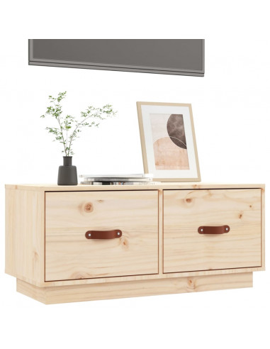 Mobile Porta TV 80x34x35 cm in Legno Massello di Pino