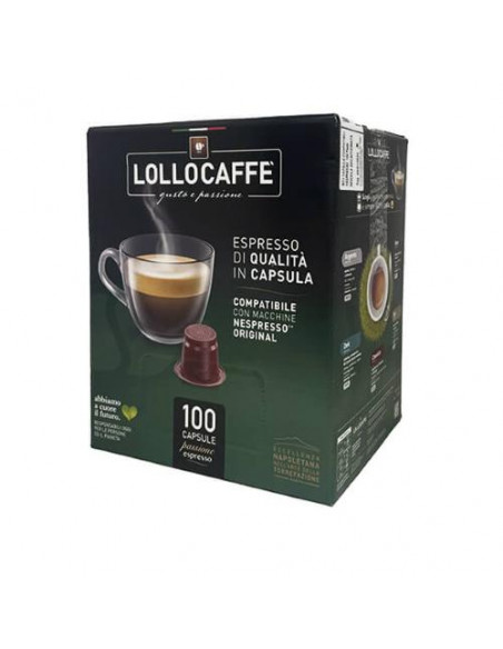 LOLLOCAFFE' MISCELA ARGENTO 100 CAPSULE COMPATIBILI NESPRESSO