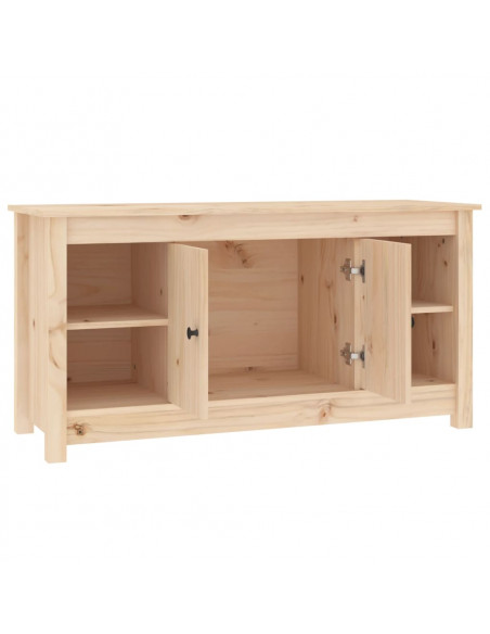 Mobile Porta TV 103x36,5x52 cm in Legno Massello di Pino
