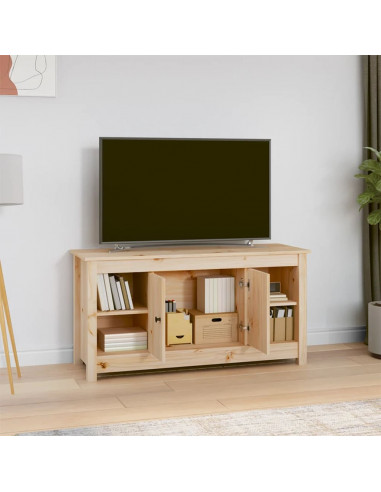 Mobile Porta TV 103x36,5x52 cm in Legno Massello di Pino