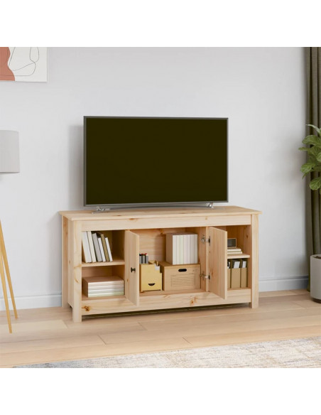 Mobile Porta TV 103x36,5x52 cm in Legno Massello di Pino