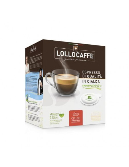 LOLLOCAFFE' MISCELA NERA 150 CIALDE ESE 44MM COMPOSTABILI