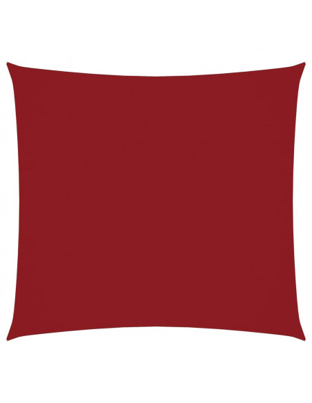 Parasole a Vela in Tela Oxford Quadrata 6x6 m Rosso