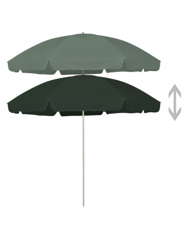Ombrellone da Spiaggia Verde 300 cm