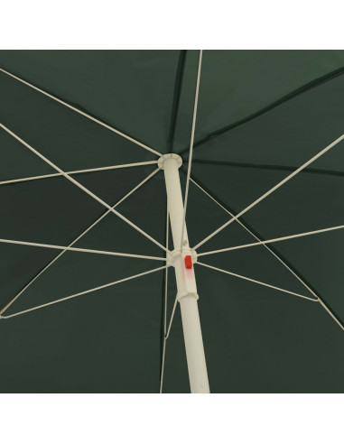 Ombrellone da Spiaggia Verde 240 cm