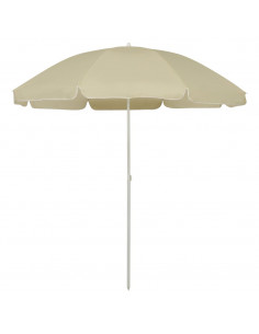 Ombrellone da Spiaggia Giallo Sabbia 240 cm