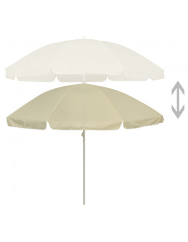 Ombrellone da Spiaggia Giallo Sabbia 240 cm