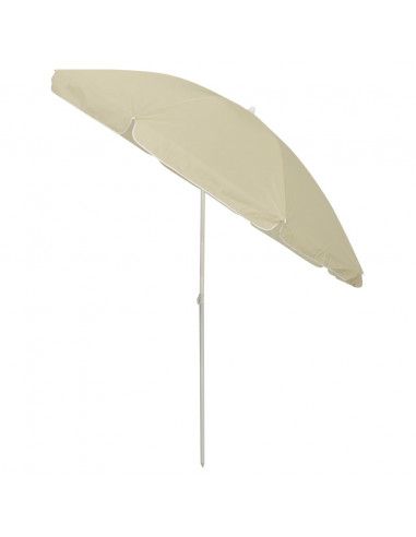 Ombrellone da Spiaggia Giallo Sabbia 240 cm