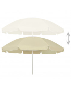 Ombrellone da Spiaggia Giallo Sabbia 240 cm 2