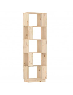 Libreria/Divisorio 51x25x163,5 cm Legno Massello di Pino