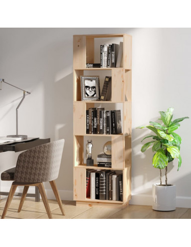 Libreria/Divisorio 51x25x163,5 cm Legno Massello di Pino
