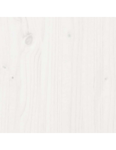 Dormeuse con Cassetti Bianco 90x190 cm Legno Massello di Pino