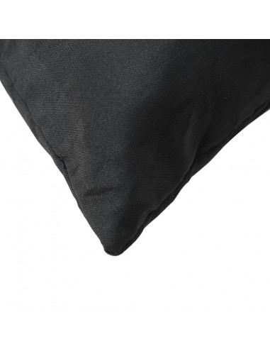 Cuscini per Divano 4 pz Neri 60x60 cm in Tessuto