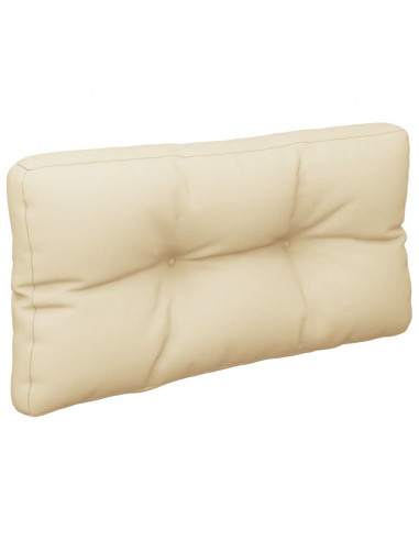 Cuscino per Pallet Beige 70x40x12 cm in Tessuto