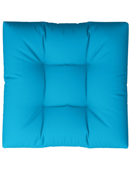 Cuscino per Pallet Blu 70x70x12 cm in Tessuto