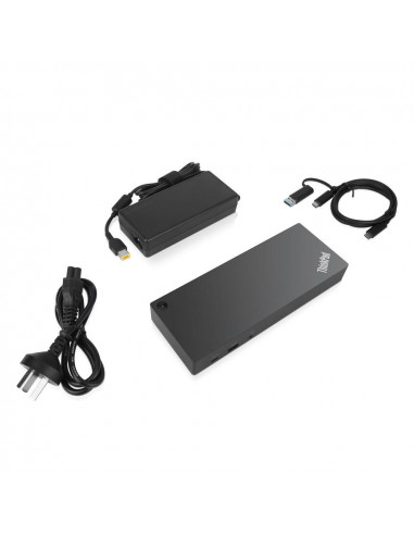 Lenovo 40AF0135UK replicatore di porte e docking station per laptop Cablato USB 3.2 Gen 1 (3.1 Gen 1) Type-C Nero