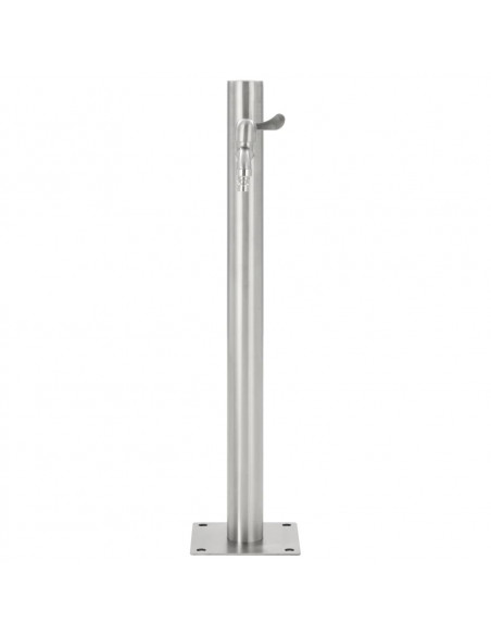 Fontanella a Colonna in Acciaio Inossidabile Rotonda 65 cm