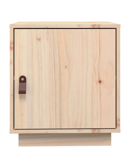 Comodini Grigio 2 pz 40x34x45 cm in Legno Massello di Pino
