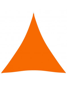 Parasole a Vela Oxford Triangolare 3,6x3,6x3,6 m Arancione