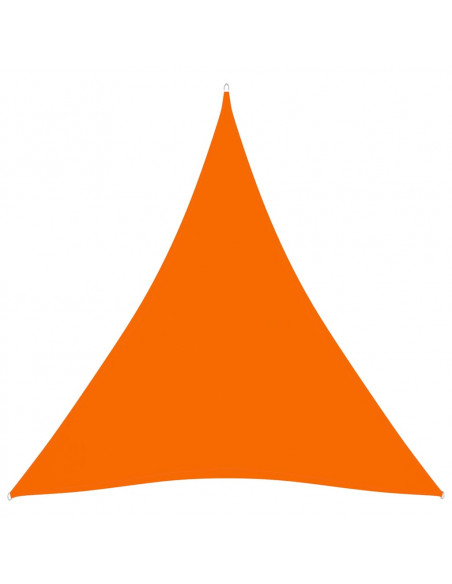Parasole a Vela Oxford Triangolare 3,6x3,6x3,6 m Arancione