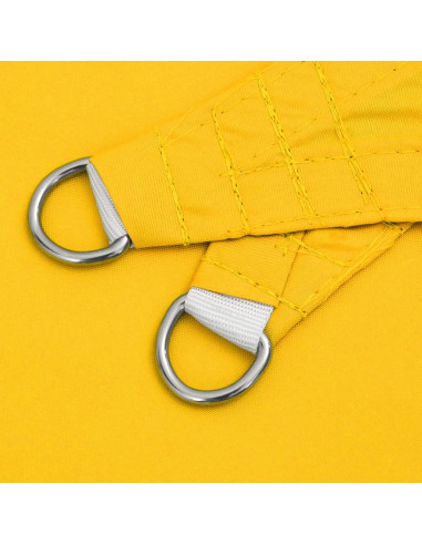 Parasole a Vela Oxford Triangolare 3x3x3 m Giallo