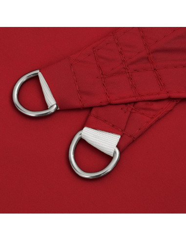 Parasole a Vela in Tela Oxford Quadrato 3x3 m Rosso