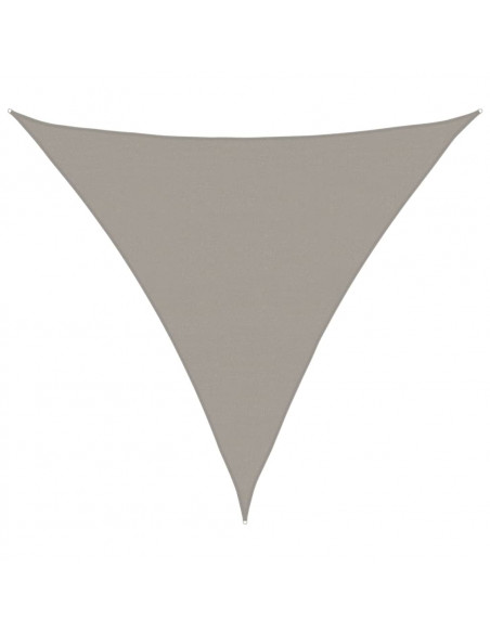 Vela Parasole 160 g/m² Triangolare Grigio Chiaro 6x6x6 m HDPE