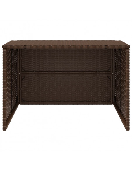 Garage per Robot Tosaerba Marrone 86x90x52/57 cm in Polyrattan
