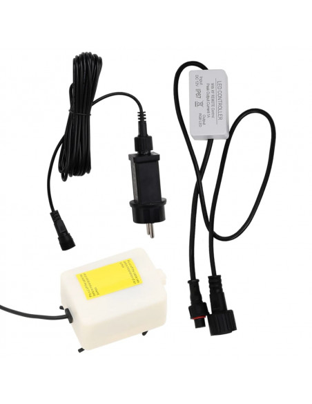 Colonna di Bolle con LED RGB Acciaio Inox e Acrilico 110 cm
