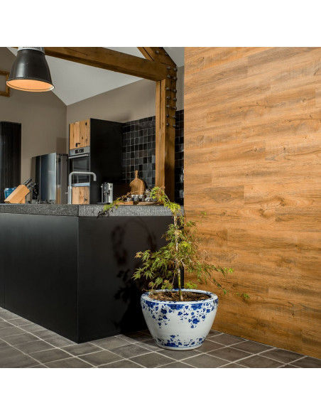 WallArt Pannelli Effetto Legno Rovere di Recupero Marrone Ruggine