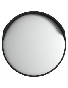 Specchio per Traffico Convesso Nero Ø45 cm in Policarbonato