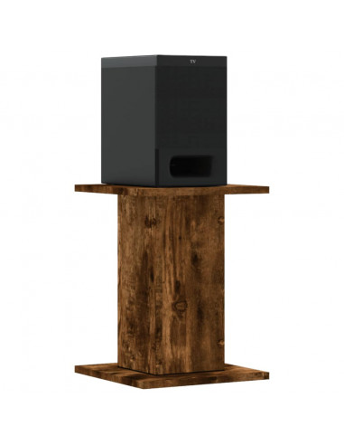 Supporti Altoparlanti 2 pz Rovere 30x30x40 cm Legno Multistrato