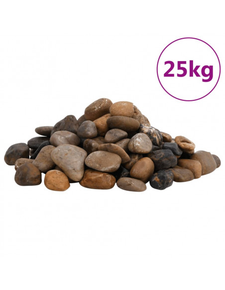 Ciottoli Levigati 25 kg Colore Misto 2-5 cm