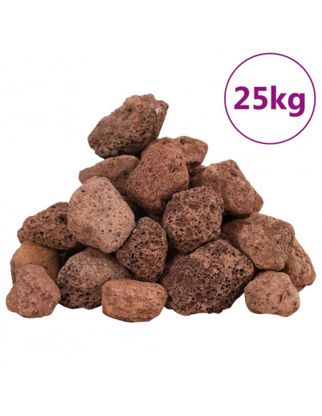 Rocce Vulcaniche 25 kg Rosse 3-5 cm