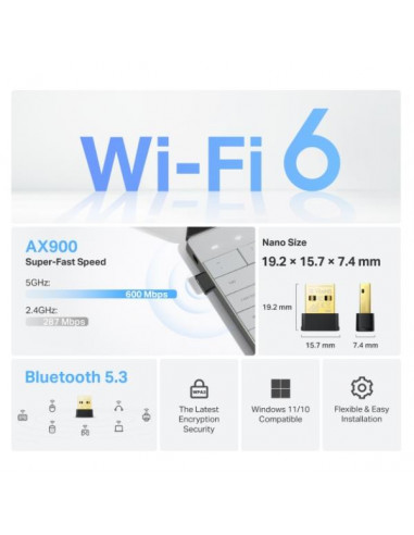'AX900 NANO WIFI6 BT SB ADAPTER