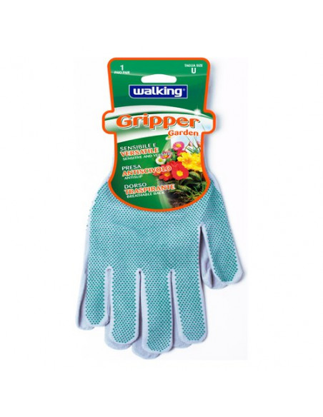 Guanti lavoro Walking 010618 GRIPPER Garden Grigio e Verde Grigio e Ve