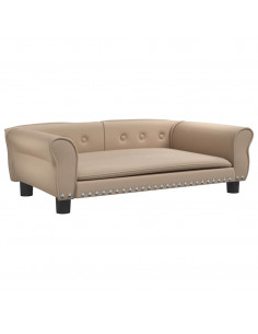 Lettino per Cani Cappuccino 95x55x30 cm in Similpelle