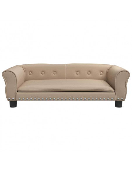 Lettino per Cani Cappuccino 95x55x30 cm in Similpelle
