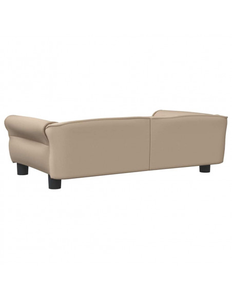 Lettino per Cani Cappuccino 95x55x30 cm in Similpelle