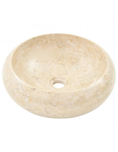 Lavandino 40x12 cm in Marmo Crema