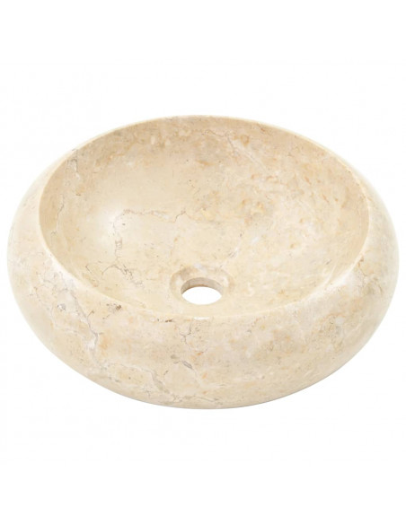 Lavandino 40x12 cm in Marmo Crema