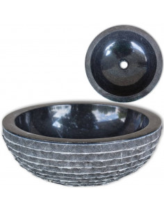 Lavandino in Marmo 40 cm Nero