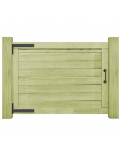 Cancello da Giardino in Legno di Pino Impregnato 75x100 cm
